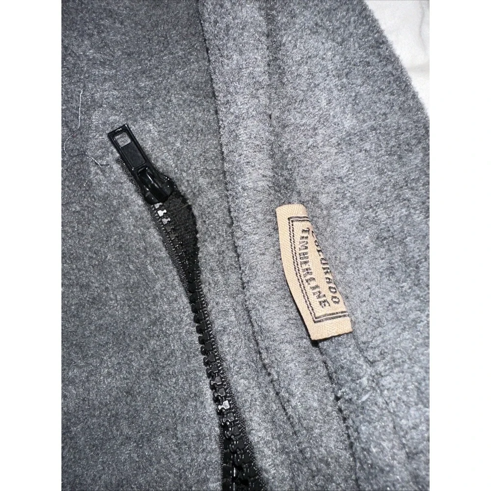 Colorado Timberline Men's MD Long Sleeve Fleece Embroidered Jacket Gray Full Zip